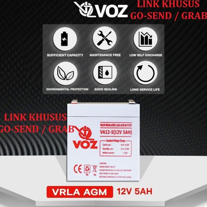 Battery Ups 12V 5Ah Aki Kering Ups 12V 5Ah Aki Baterai Ups 12V 4,5Ah