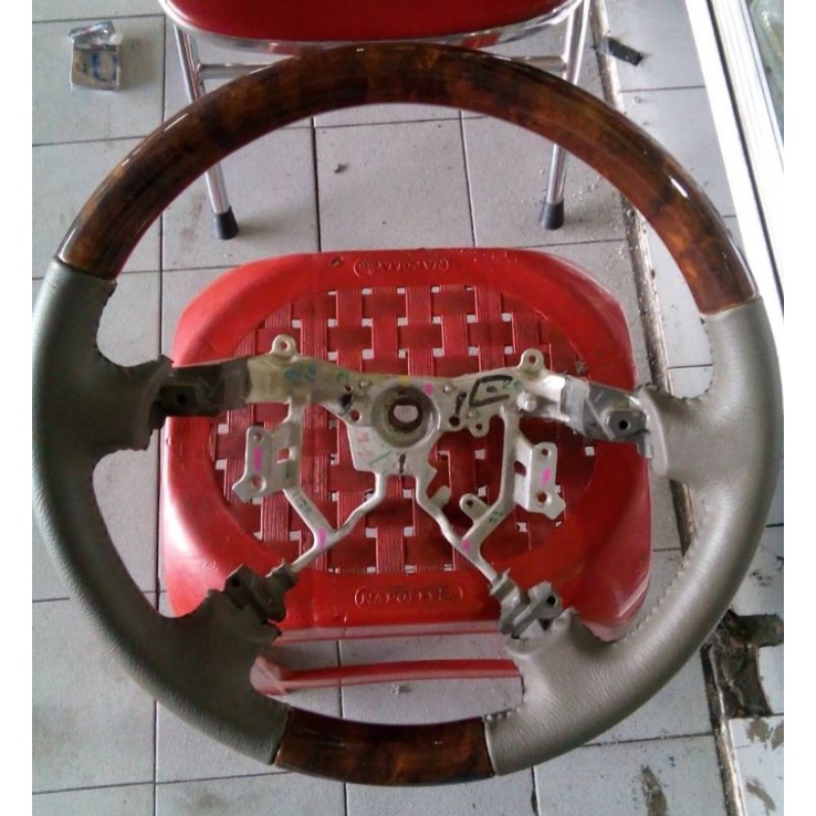 lingkaran stir kayu innova v fortuner 2005 2011 toyota setir woodpanel