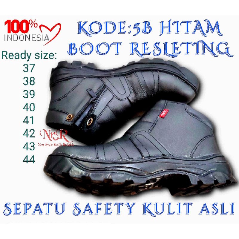 Sepatu safety Bahan kulit SAPI asli/sepatu CASUAL BOOT TOURING safety asli kulit/sepatu Kasual kulit boot safety pria wanita