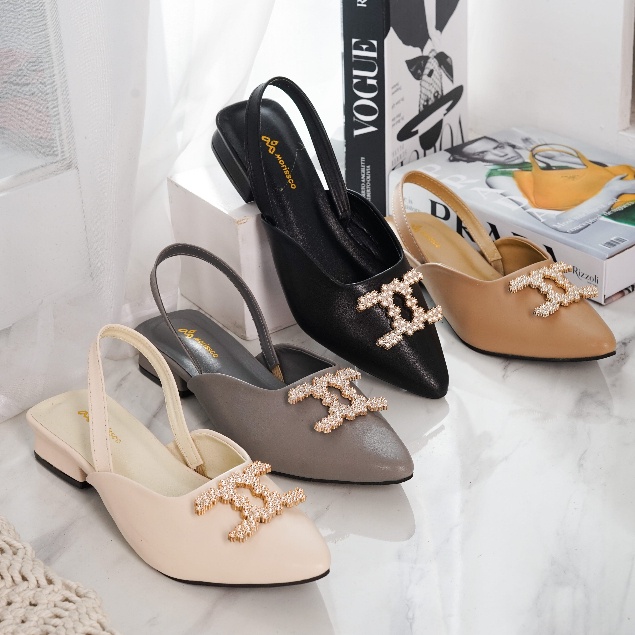Sandal Wanita Heels Tali Slingback CK 14