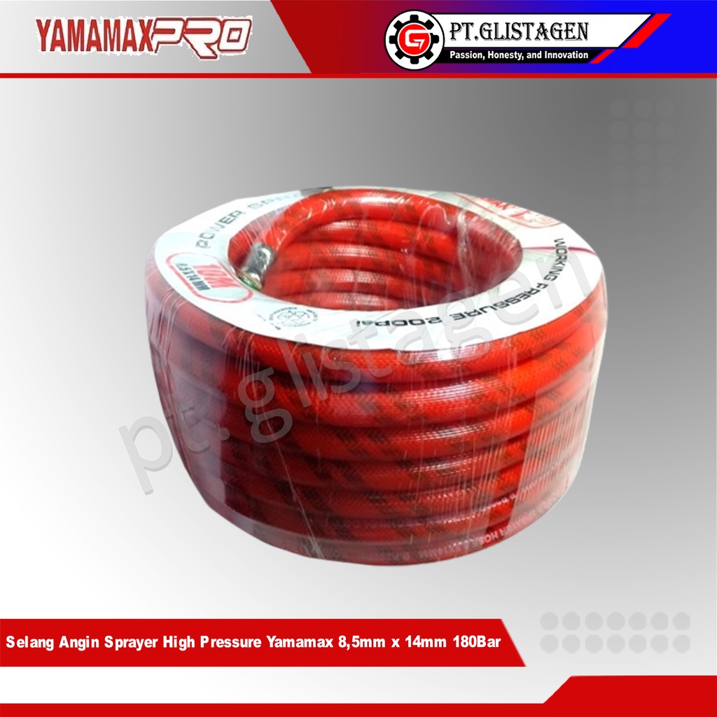 YAMAMAX Selang Angin Sprayer High Pressure 20Mtr (8,5mm x 14mm 180Bar)