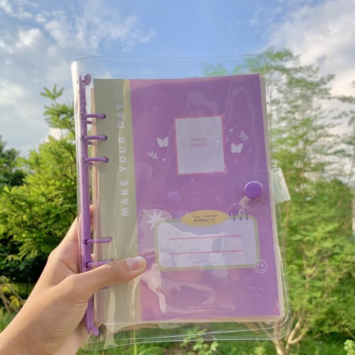 

Best Seller A5 Cover Binder Transparan Aesthetic Korean Deco Journal Bujo