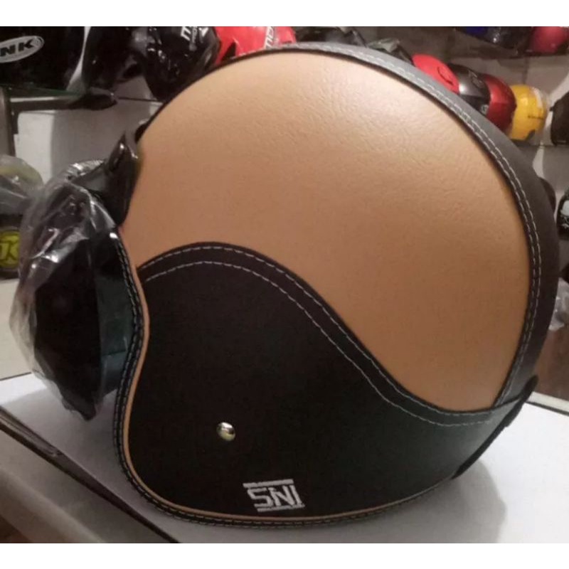 HELM MURAH,HELM BOGO KULIT,GAYA RETRO BERKUALITAS TERJAMIN UKURAN YG SANGAT BESAR DENGAN SIZE:L,XL,X