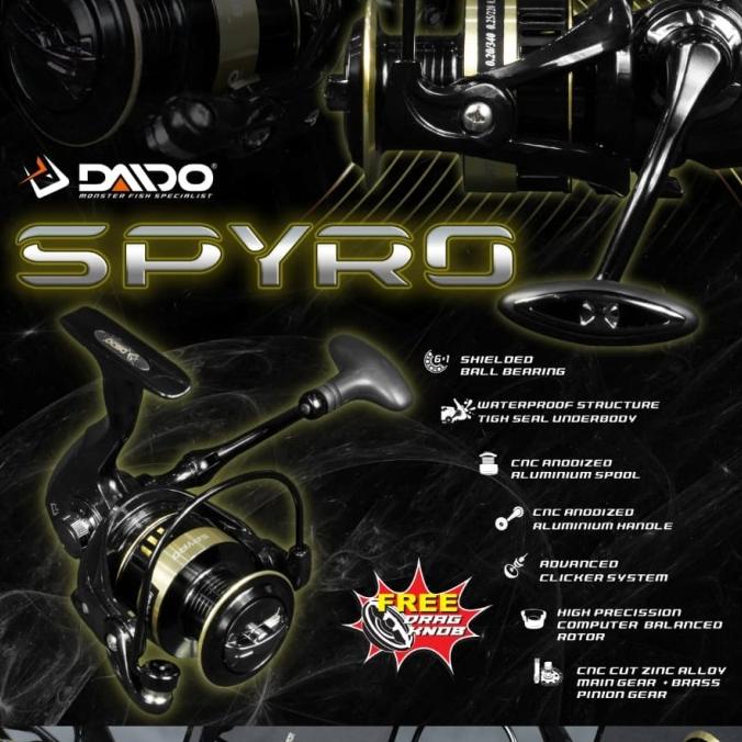 NEW  REEL POWER HANDLE DAIDO SPYRO 1000-6000 GRATIS KNOB TERMURAH