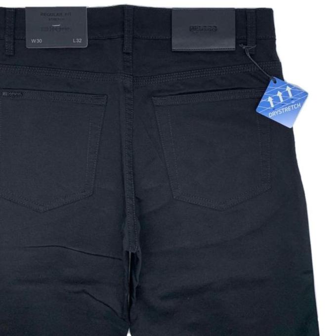 ZG BOSS Celana Jeans Stretch Pria Warna Hitam (Super Black Black)