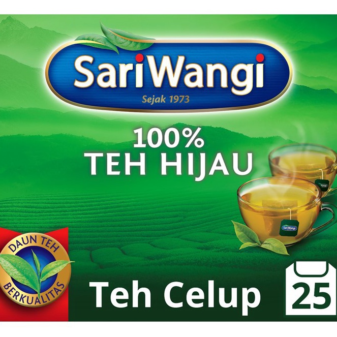 

❤[PROMO ⚡ALE!!!]❤ Sariwangi Teh Hijau Celup isi 25