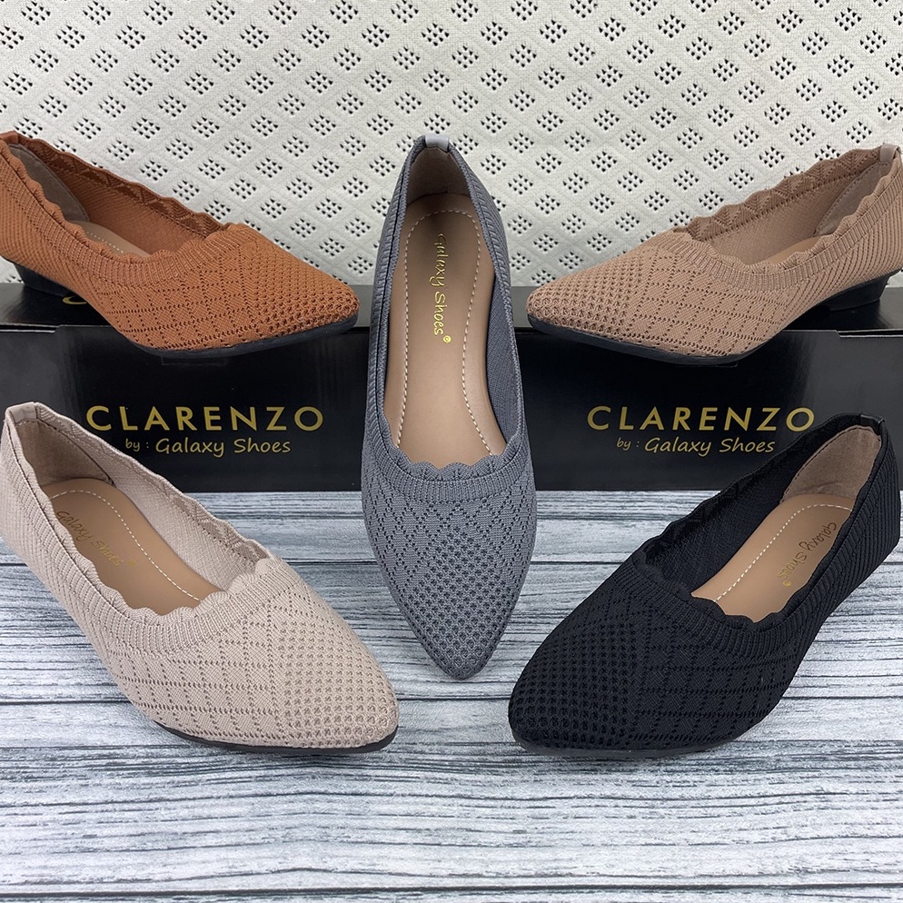 PL.6Jn23r– Sepatu Flat Rajut Wanita Import LC14