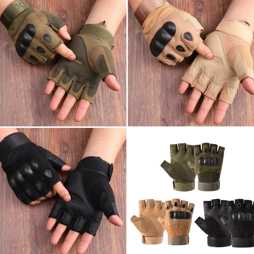BHS.3Jn23ᴰ ▫ SARUNG TANGAN Military / SARUNG TANGAN TACTICAL / TACTICAL GLOVE HALF FINGER