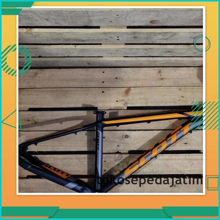 BEST BRAND FRAME SEPEDA MTB SEPEDA GUNUNG SCOTT SCALE ALLOY 27.5 BLACK ORANGE 