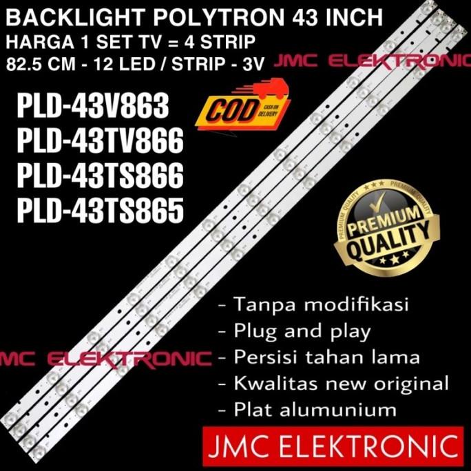 Backlight Tv Led Polytron 43 Inc Pld43V863 Pld43Tv865 Pld43Tv866 Segera Beli