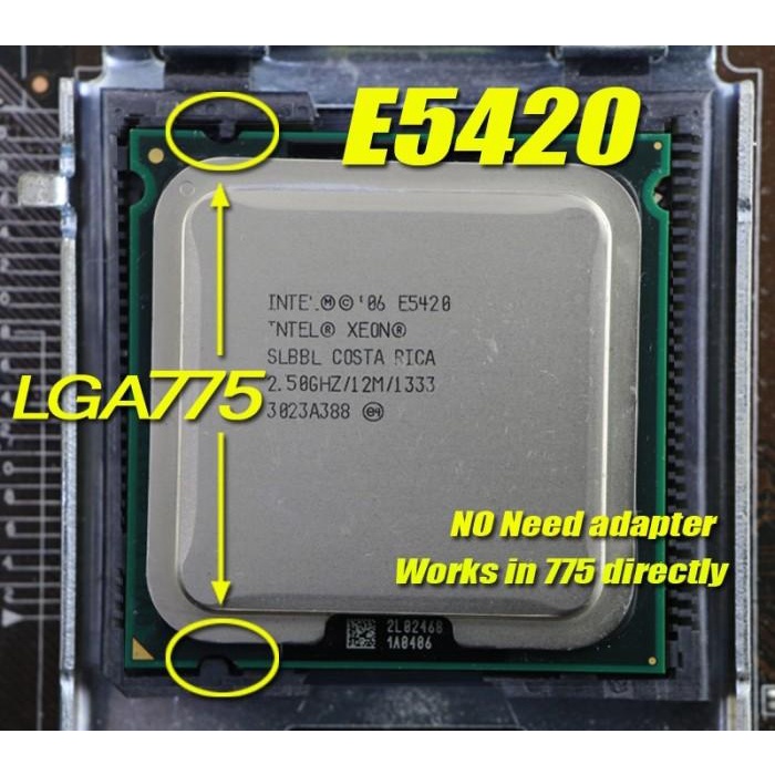 Terlaris Intel Xeon E5410 E5420 E5430 E5440 E5450 L5410 L5420 L5430 X5450 X5460