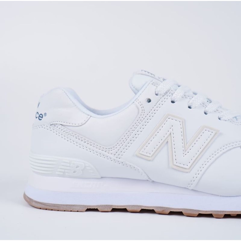 Sepatu New Balance ML574 Leather White Gum