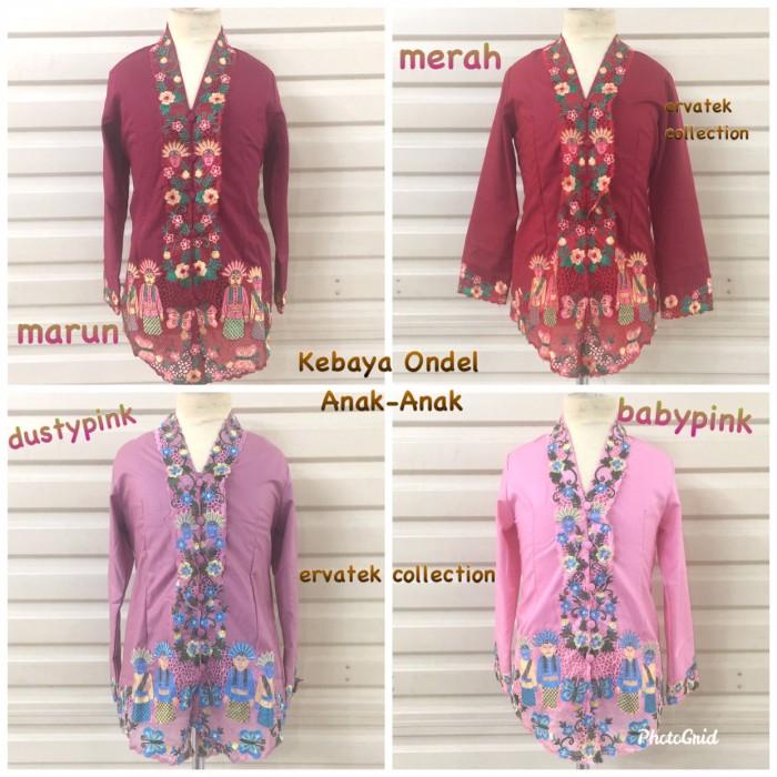 Terlaris Kebaya Encim Ondel Betawi Anak Ka20 / Seragam Sekolah / Baju Adat Jawa