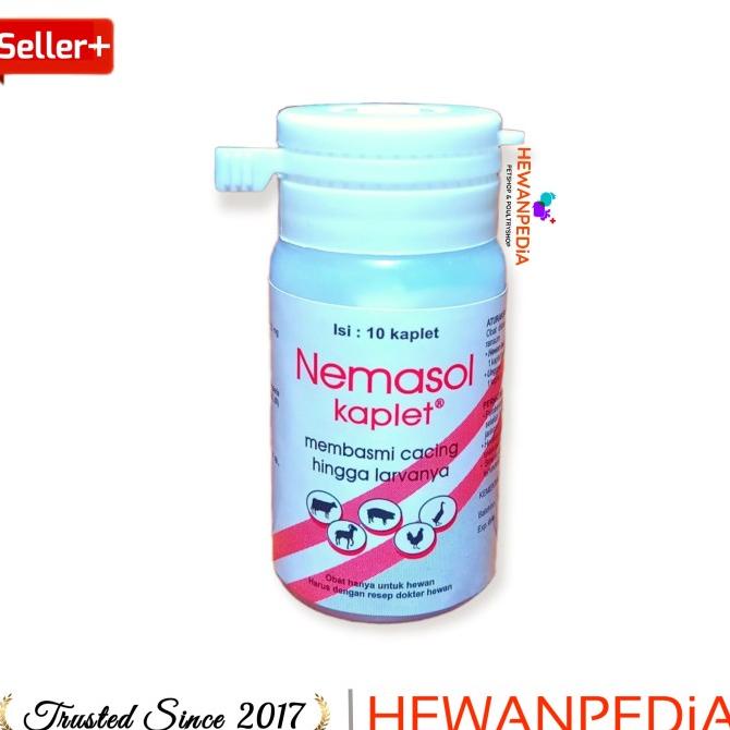 NEMASOL 10 KAPLET - Obat cacing sapi kambing babi unggas kerbau kuda lon01