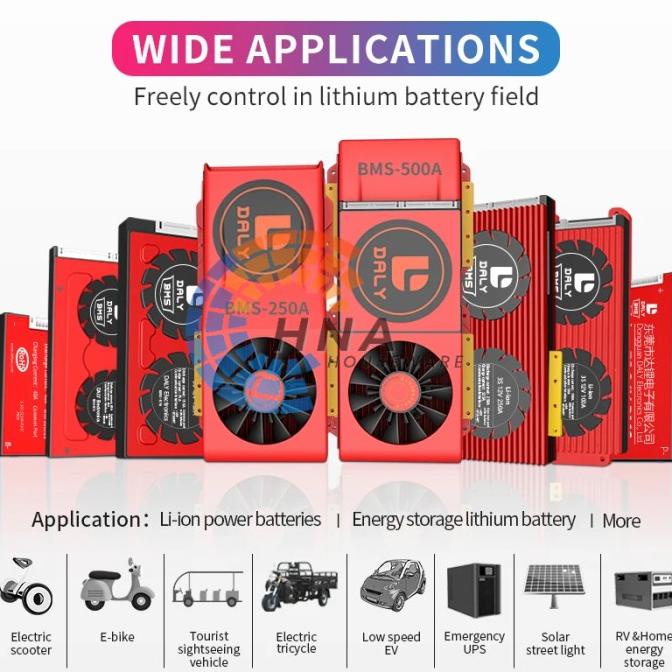 BMS Daly 15S 48V 16S 51V 20S 60V 24S 72V 60A dan 100A Ada