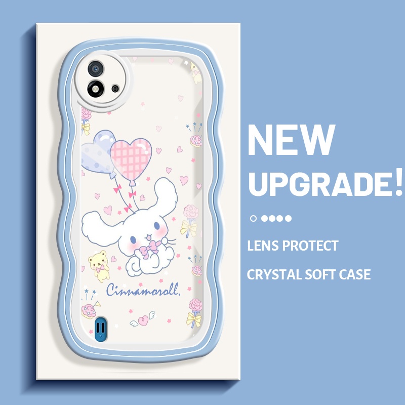 Casing Ponsel untuk Realme C20 C20A C11 2021 C11 2020 Narzo 50i Case lucu pola Cinnamoroll kreatif H