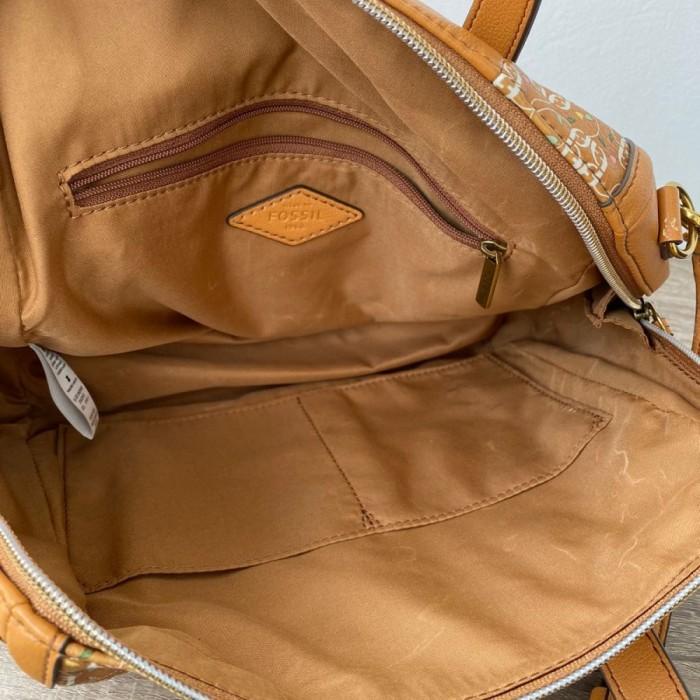 Ready Brand New Tas Fossil Sydney Satchel Floral 100% Original