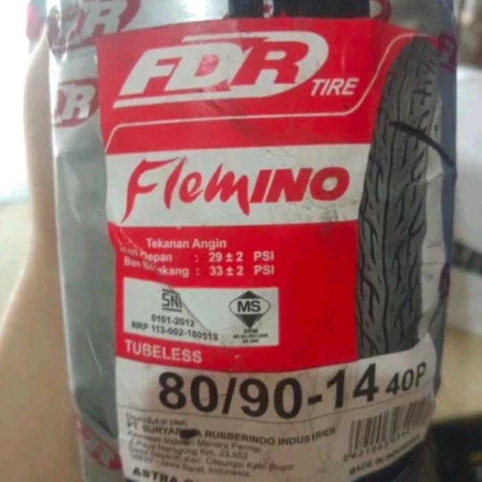 Terlaris Ban Luar Depan Fdr Tubles 80 90 14 Beat. Scoopy. Spacy Vario 110 125 1