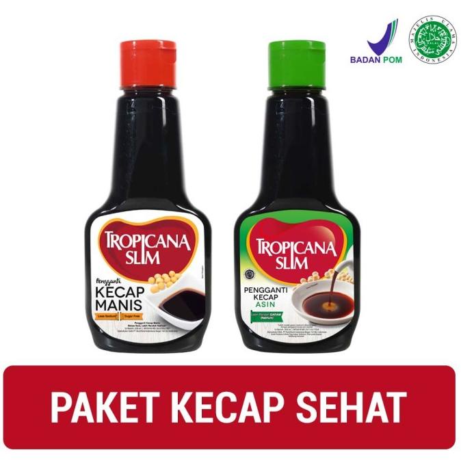 

Tropicana Slim Kecap Manis 200ml + Kecap Asin 200ml