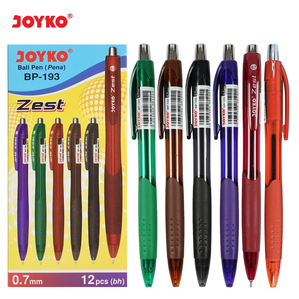 

Joyko Ball Pen BP-193 (Zest) - 12 Pcs ( IRRA STORE )