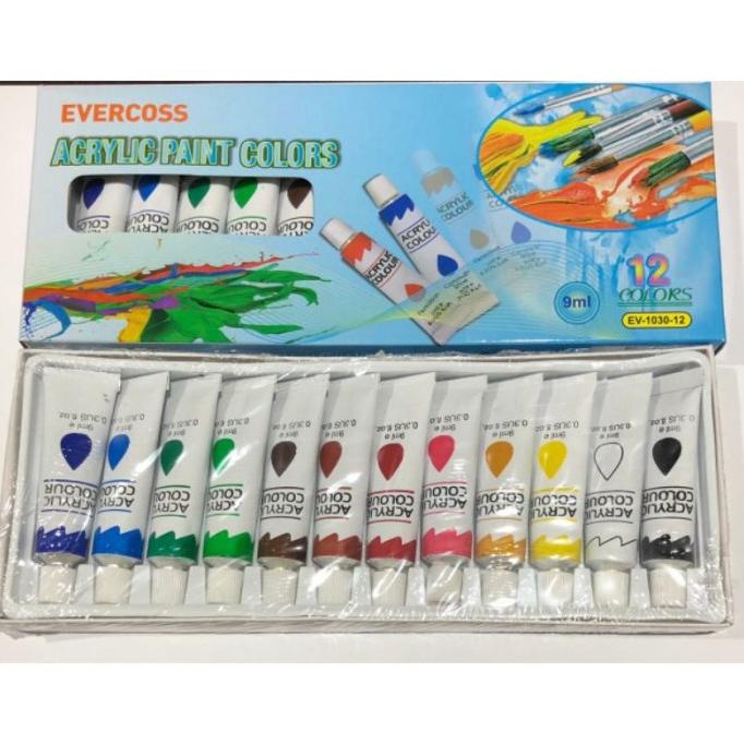 

CAT AIR ACRYLIC AKRILIK PAINT EVERCOSS 9ml + FREE PALET & KUAS