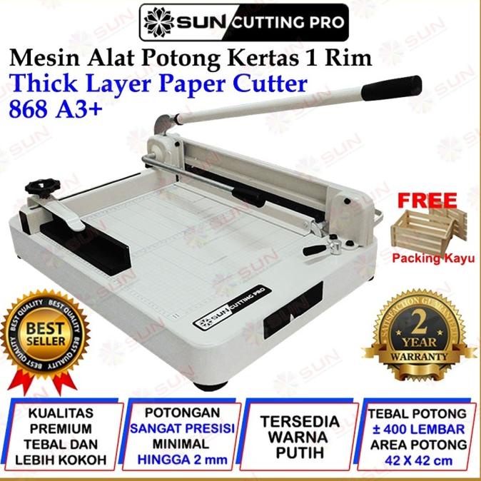 

Mesin Thick Layer Paper Cutter A4 868 - Alat Pemotong Kertas 1 rim