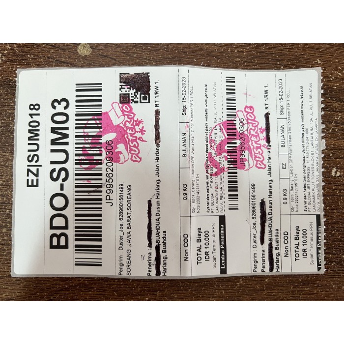 

Aurealiamall Sinar Ross Label Kertas Thermal Barcode 100X150 Isi 500 Per 1 Dus