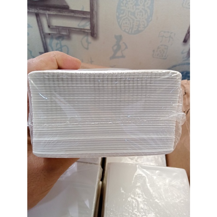 

Aurealiamall 1 Dus 20Buku Label Sticker Thermal Lipat/Buku 500Lembar A6 100X150Mm