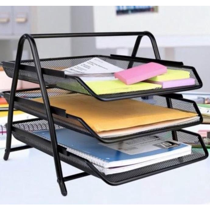 

Rak document 3 susun/ 3- tier document tray
