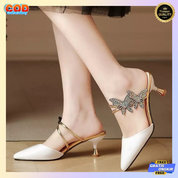 Highils Terbaru Mewah Sandal Haihils Murah Heals Pesta Weding Highheels Remaja Kekinian Haihils Wani