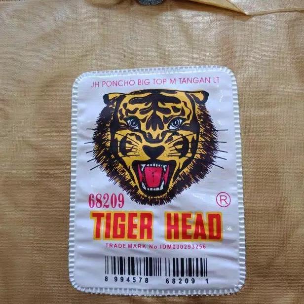 Jas Hujan Ponco Jumbo Kelelawar Tebal Lengan Bigtop Tiger Head 68209