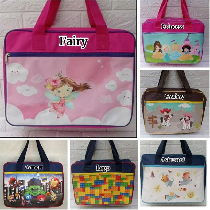 Data Bag Print, Tas folder Anak,Tas Les Anak