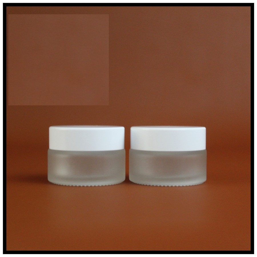 POT CREAM 20GR FROSTED IMPORT / GLASS JAR KACA 20 GRAM FROSTED WADAH KRIM KOSMETIK