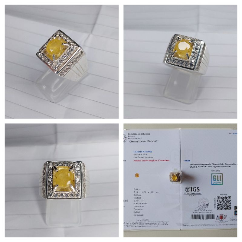 Yellow Sapphire Srilanka/ yaqut yakut