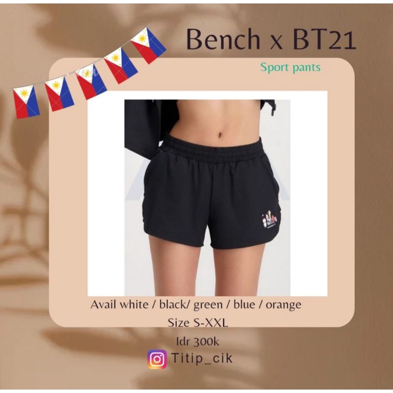 pre order bench x BT 21 celana pendek training olahraga sport wanita