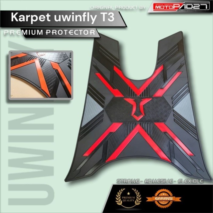 Kaet Uwinfly T3 Bordes Alas Pijakan Kaki Premium