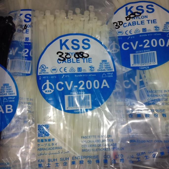 

kabel Ties 20cm CV-200A CV-200AB per 1pcs pcmelektrob9090 Buru Order