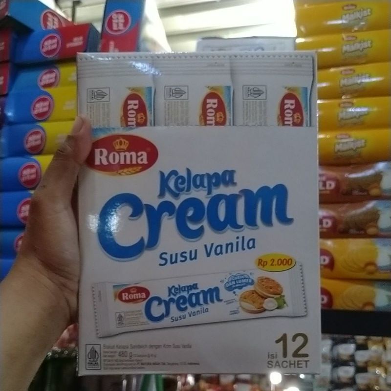 

Roma Kelapa Cream Box Isi 12 Pcs