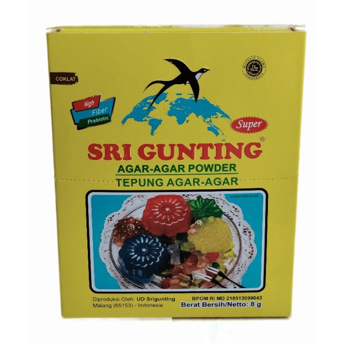 

Sri Gunting Agar-agar shachet 8 gr