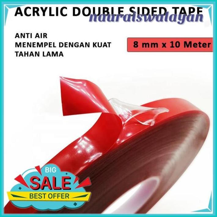 

DOUBLE TAPE BENING ACRYLIC TRANSPARENT 8MM X 10M HEMAT