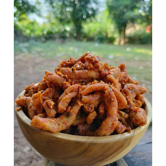 

➜♪✲❊ KRIPIK USUS PEDAS DAUN JERUK 1KG Terlaris