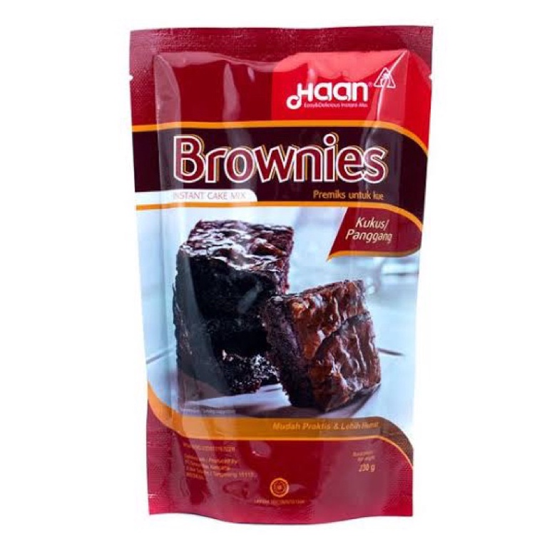 

Extra promo Haan Brownies Instant Cake Mix 230gr