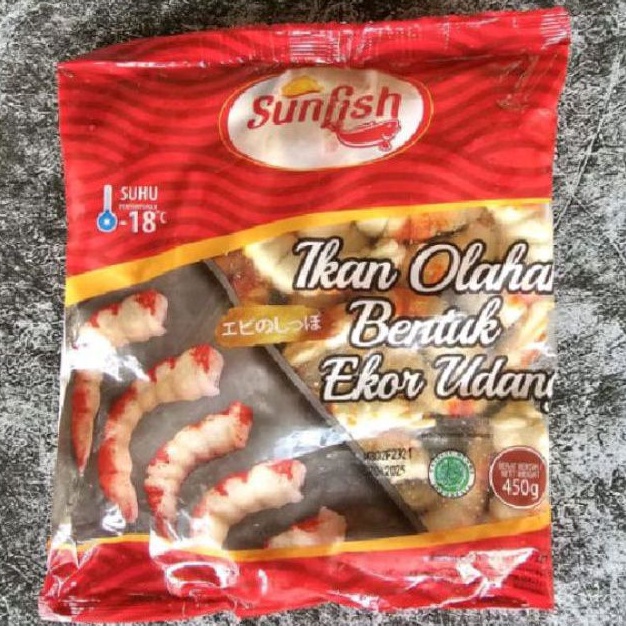 

Sunfish Ikan Olahan Bentuk Ekor Udang 450gr Shrimp Tail