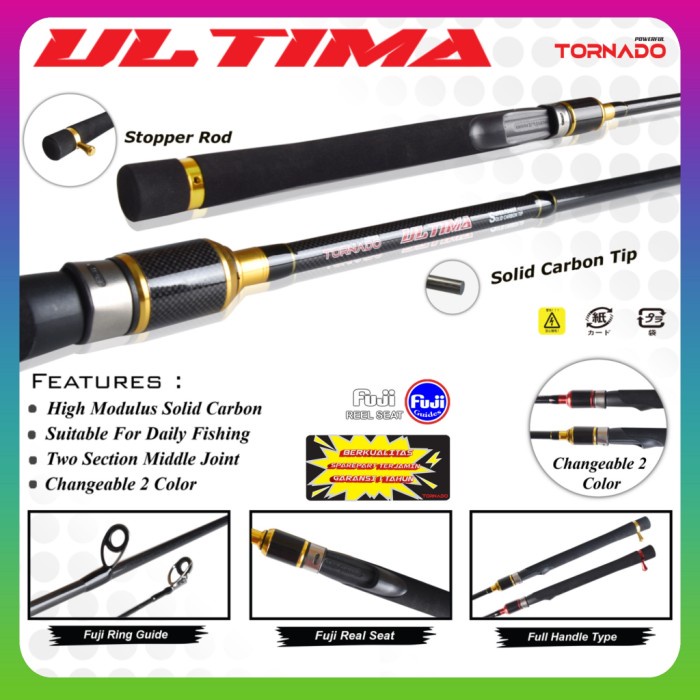 Joran Tornado Ultima Carbon Solid Galatama Concept Fuji Bergaransi