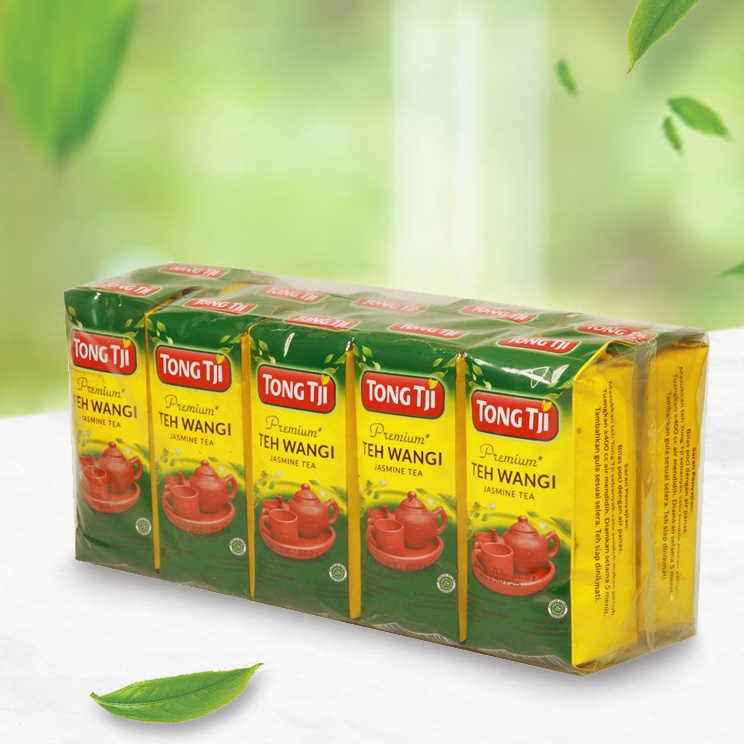 

GROSIR_JAKARTA Tong Tji Premium Jasmine Tea ( Teh Seduh ) Per slop ( 10pack isi 50gram )