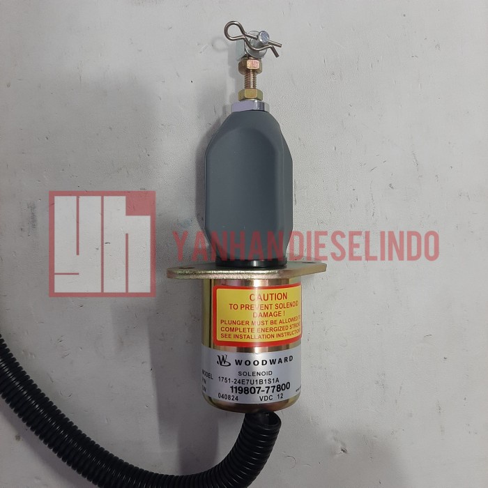 YNDO Solenoid Stop Woodward 119807-77800 1753ES-12A3UC5B1S1 SA-3840 B27 12V