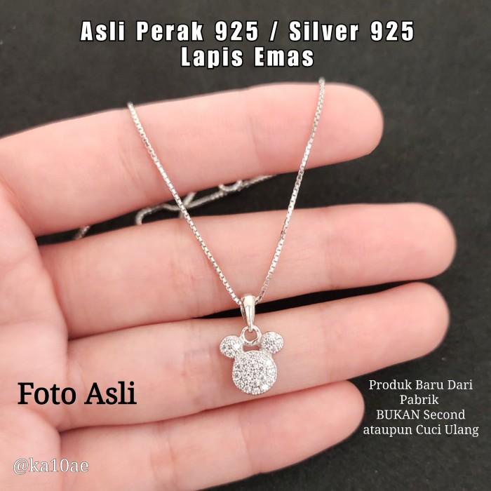 Hiasan Kalung Miki Perak Asli Silver 925 Anak Bayi Perempuan Lucu Anti Karat