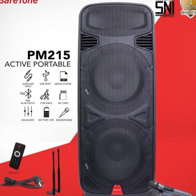 Baretone Speaker Portable Pm 215 - 15 Inch Baretone Pm215