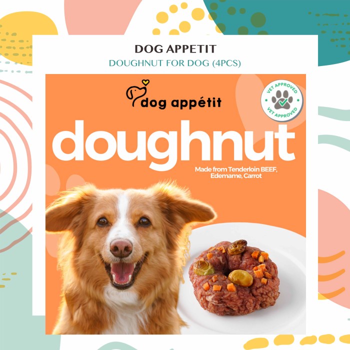 

Dog Appetit - Donat Doughnut Anjing Snack Makanan Dog Food Daging Sapi