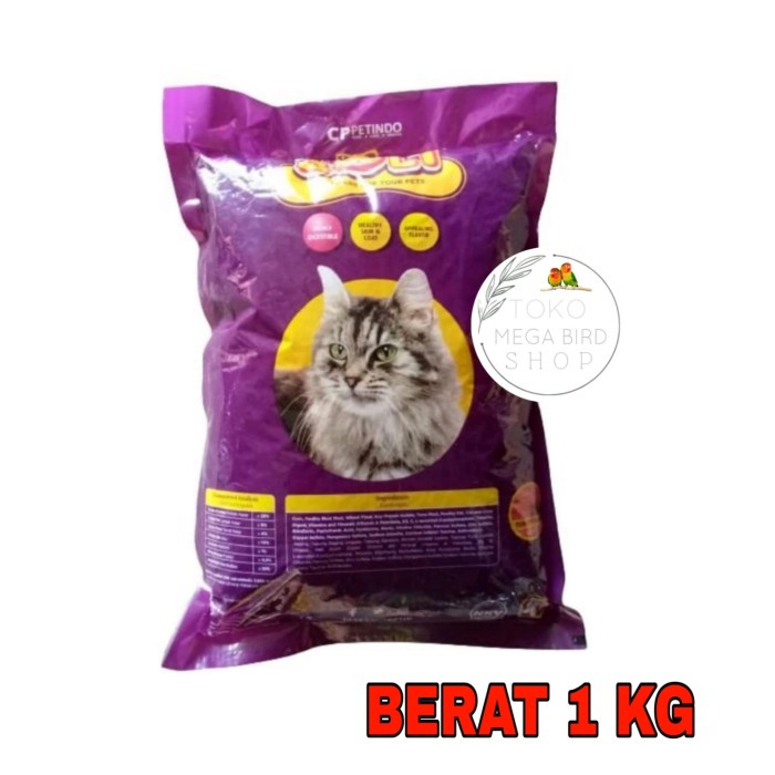 

Makanan Kucing Merk Bolt Ikan Tuna Repacking 1 Kg